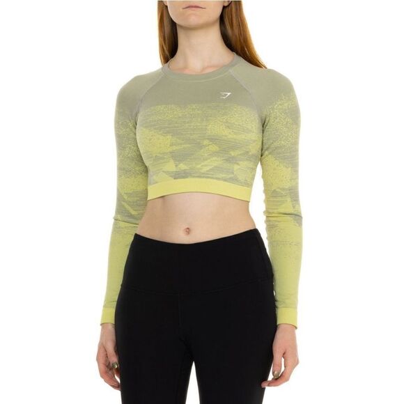 Gymshark Adapt Ombre Crop Top - Long Sleeve size S NWT - Picture 3 of 4